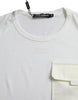 Dolce & Gabbana Elegant White Crew Neck Cotton Tee
