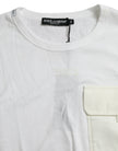 Dolce & Gabbana Elegant White Crew Neck Cotton Tee