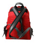 Dolce & Gabbana Elegant Red Nylon-Leather Backpack