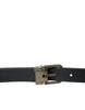 Dolce & Gabbana Elegant Black Leather Belt with Metal Buckle