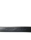 Dolce & Gabbana Elegant Leather Belt with Metal Buckle