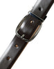 Dolce & Gabbana Elegant Leather Belt with Eye-Catching Buckle