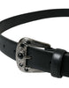 Dolce & Gabbana Engraved Logo Leather Waist Belt