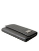 Dolce & Gabbana Chic Gray Leather Trifold Key Holder