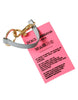 Dolce & Gabbana Chic Trifold Gold & Pink Key Holder Case