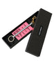 Dolce & Gabbana Chic Trifold Gold & Pink Key Holder Case