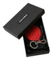 Dolce & Gabbana Elegant Red Trifold Key Holder Case