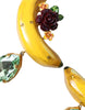 Dolce & Gabbana Chic Clip-on Banana Dangle Earrings