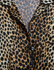 Dolce & Gabbana Elegant Brown Animal Print Silk Blouse
