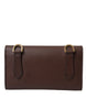 Dolce & Gabbana Elegant Leather Shoulder Bag in Rich Brown
