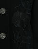 Dolce & Gabbana Elegant Floral Buttoned Wool Trench Coat