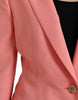Dolce & Gabbana Chic Pink Peak Lapel Blazer