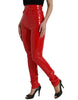 Dolce & Gabbana Chic Red High Waist Skinny Pants