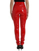 Dolce & Gabbana Chic Red High Waist Skinny Pants