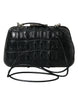 Balenciaga Elegant Crocodile Leather Evening Clutch