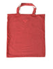 Prada Chic Red and White Fabric Tote Bag