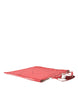 Prada Chic Red and White Fabric Tote Bag