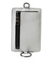 Dolce & Gabbana White Calf Leather Lanyard Logo Card Holder Wallet