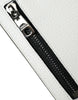 Dolce & Gabbana White Calf Leather Lanyard Logo Card Holder Wallet
