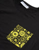 Dolce & Gabbana Black Printed Pocket Cotton Crewneck T-shirt