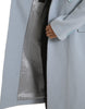 Dolce & Gabbana Blue Double Breasted Long Trench Coat Jacket