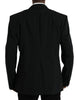 Dolce & Gabbana Black SICILIA Single Breasted Coat Blazer