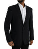 Dolce & Gabbana Black MARTINI Single Breasted Coat Blazer
