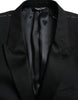 Dolce & Gabbana Blue MARTINI Single Breasted Coat Blazer