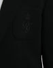 Dolce & Gabbana Black Wool Notch Single Breasted Coat Blazer