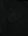 Dolce & Gabbana Black Wool Notch Single Breasted Coat Blazer