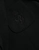 Dolce & Gabbana Black Wool Notch Single Breasted Coat Blazer