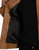 Dolce & Gabbana Brown Lamb Leather Full Zip Blouson Jacket