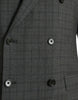Dolce & Gabbana Gray Plaid Wool MARTINI Formal 2 Piece Suit