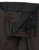 Dolce & Gabbana Dark Brown Wool Slim Fit Formal Pants