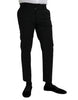 Dolce & Gabbana Black Wool SlimFit Dress Formal Pants