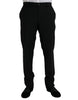 Dolce & Gabbana Black Polyester STAFF Formal 3 Piece Suit