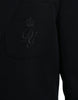 Dolce & Gabbana Black Wool Single Breasted Coat Blazer