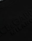 Dolce & Gabbana Black Cotton Long Sleeves Sweatshirt Sweater