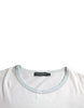 Dolce & Gabbana White Cotton Round Neck Short Sleeve T-shirt