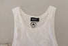Dsquared² White Cotton Linen Sleeveless Tank T-shirt