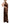 Dsquared² Brown Leaf Sequined Shift One Shoulder Long Dress