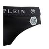 Philipp Plein Black Polyamide Men Swimwear