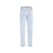 Yes Zee Light Blue Cotton Women's High-Waisted Jeans