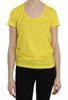 Dsquared² Yellow Round Neck Short Sleeve Shirt Top Blouse