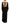 Dsquared² Black Long Sleeves Side Slit Floor Length Dress