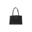 Plein Sport Chic Ebony Tote with Silver Logo Accent