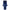 Made in Italy Blue Wool Women Coat with Fox Fur Collar and Edges