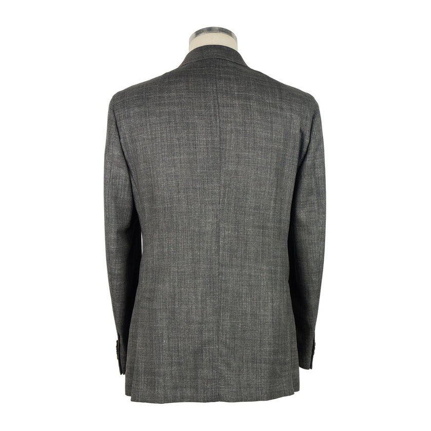 Emilio Romanelli Gray Wool Men's Blazer