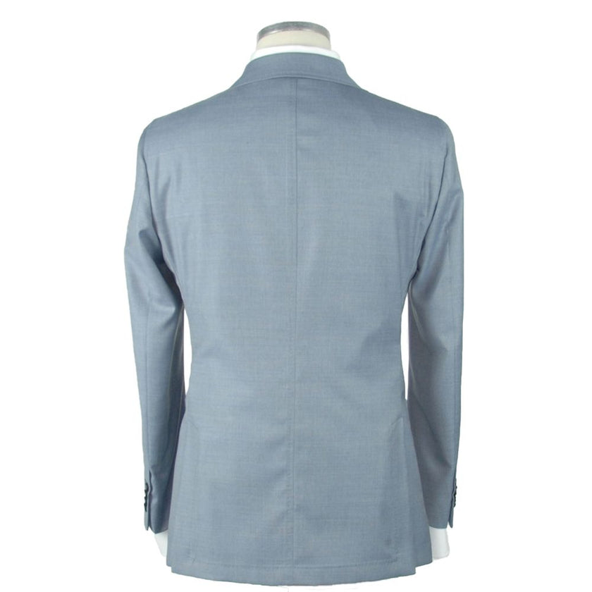 Emilio Romanelli Light Blue Wool Men's Blazer