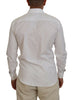 Dsquared² White Cotton Collared Long Sleeves Formal Shirt
